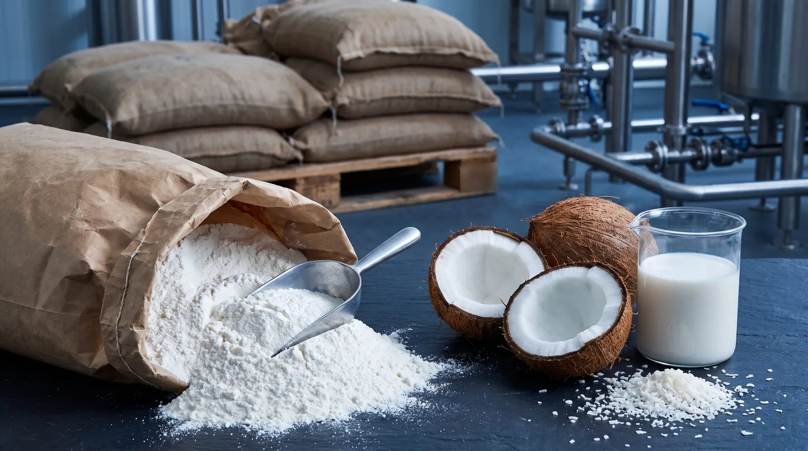 Coconut milk powder carriers: maltodextrin, casein, clean label